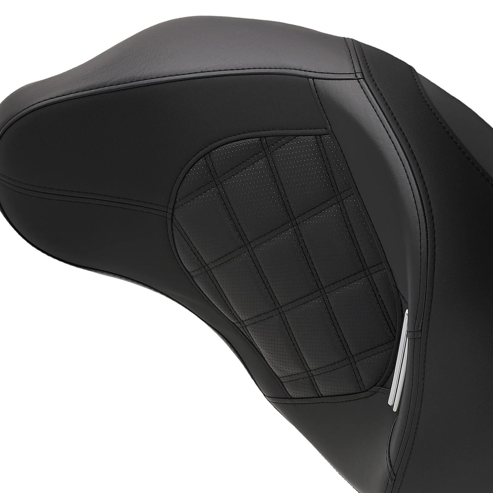 Driver & Passenger Seat for Harley Touring 2009-Later Black Leather Foam