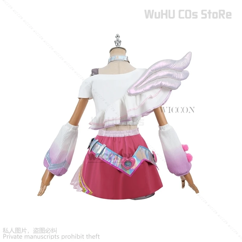 Gioco LOL lovestred Lux Costume Cosplay LOL san valentino New Skin Lux Women Costume Cosplay Halloween Set completo Sexy Lolita