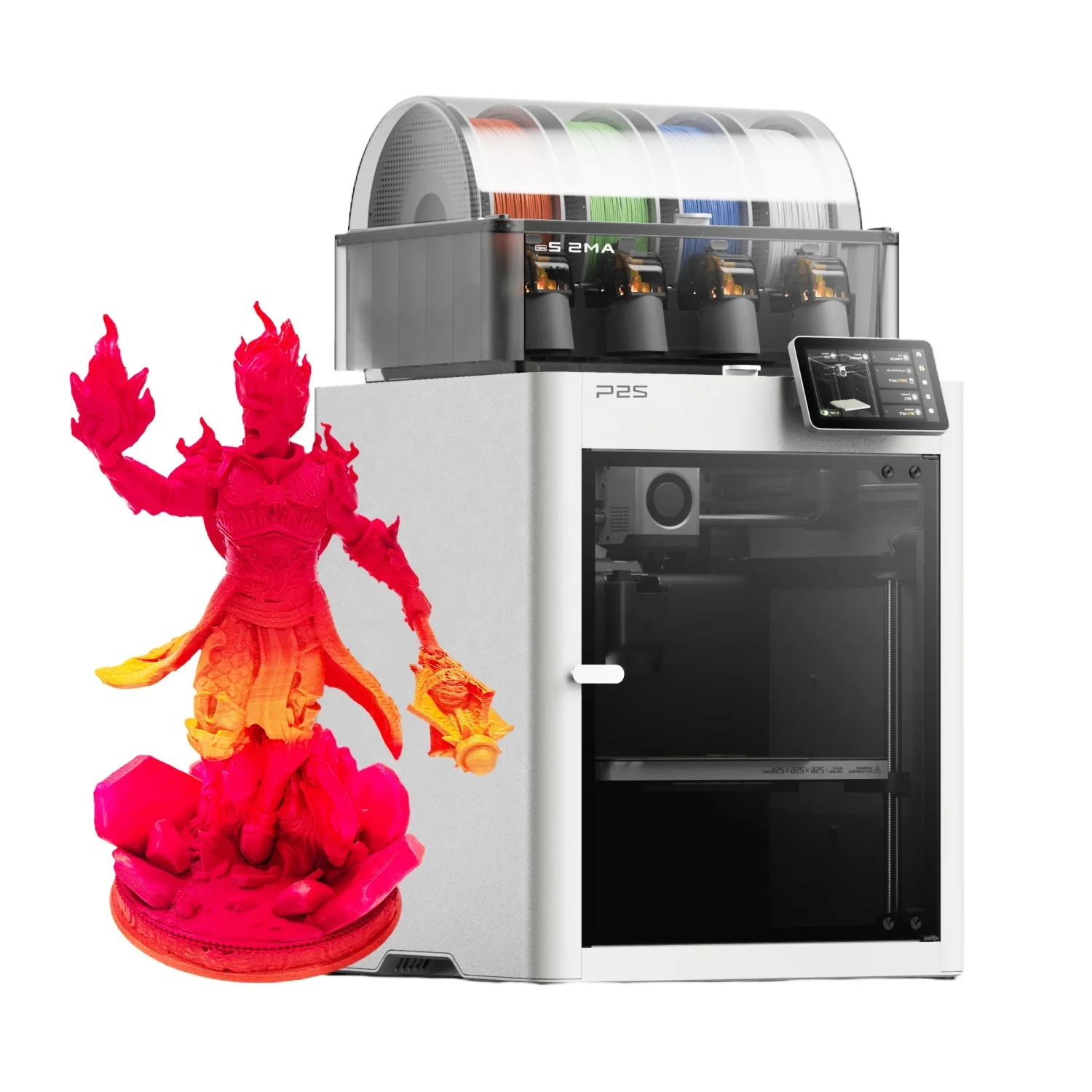 Original P2S Combo Automatic Fast Print Speed 600mm/s Desktop Closed Multicolor FDM 3D Printer