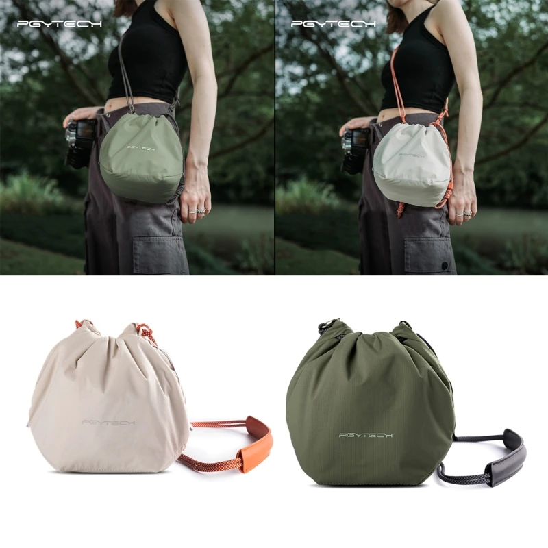 Protective Flexible Padded Camera Insert Storage Bag With Removable Adjustable Padded Inserts Drawstring Bag for Travel