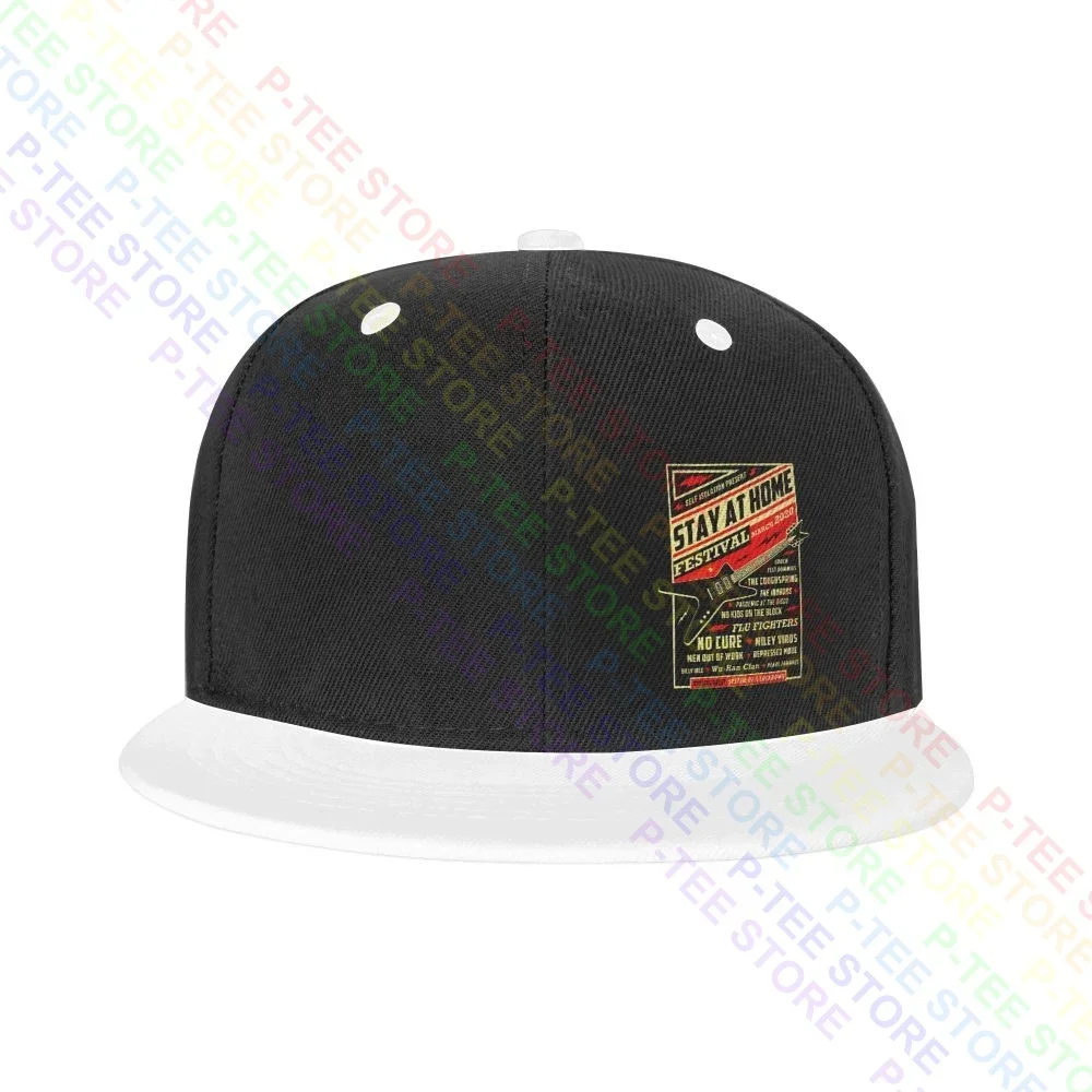 Stay At Home Festival Kids Lock Down Parody Music Snapback Cap Colorful Baseball Caps Funny Headwear Best Seller