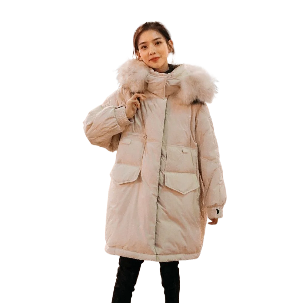 Maternity Winter Parkas Jacket Women's Large Size Loose Down Cotton Coats Casual Hooded Outwear Pregnant Woman Puffer Parka Coat