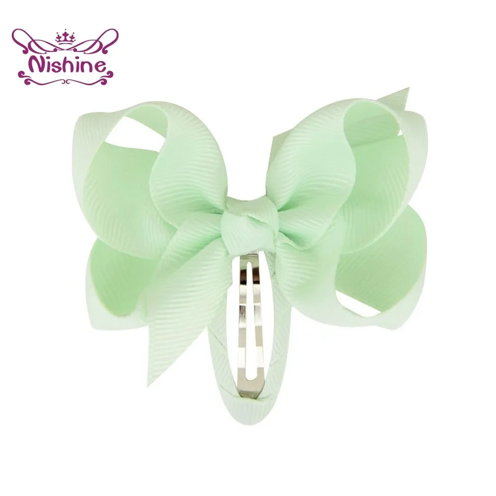 10PCS Children Soft Ribbon Bowknot Hairpins Baby Girls Bow BB Clip Princess Hair Accessories Headwear Kids Birthday Gift