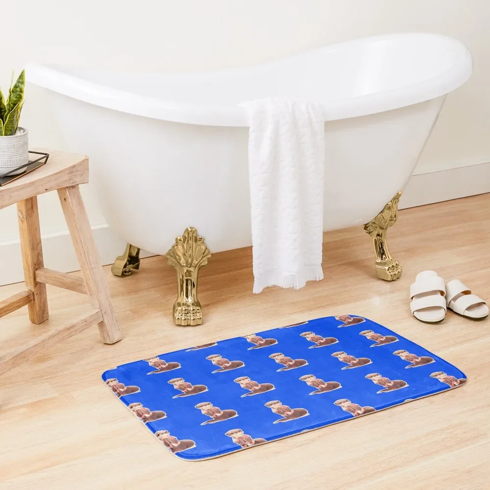 

Angry Otter Cute Animal Art Sticker and Shirt Design by Zeesdesign on Redbubble Bath Mat Non-Slip Bathroom Kitchen Mat