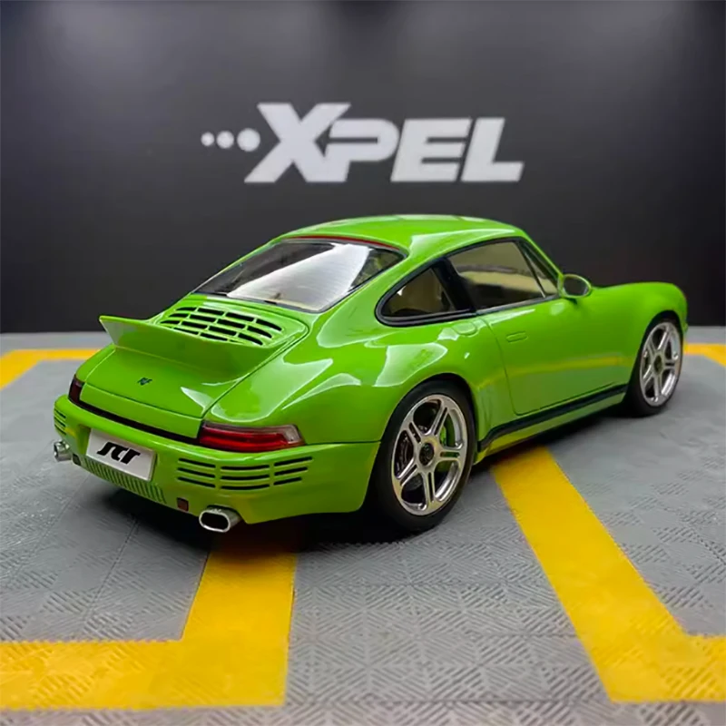 Almost Real ar 1:18 ruf scr 2018 Birch Green Alloy Full Open Car Model