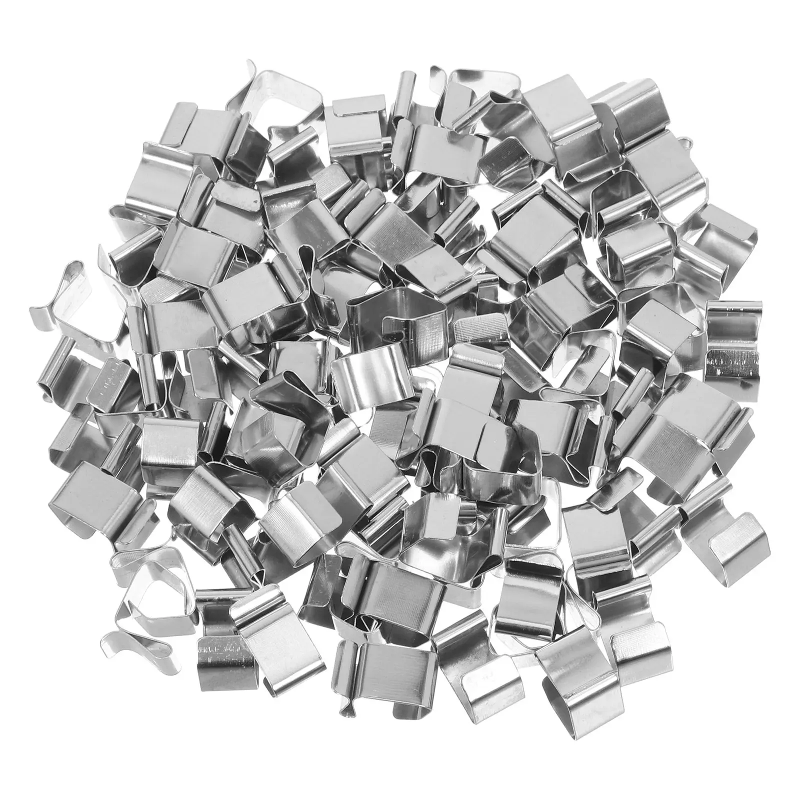 100Pcs Outdoor Gutter Clips for Lights Weatherproof Manganese Steel Hooks Hanging String Lights Christmas Holiday Decoration