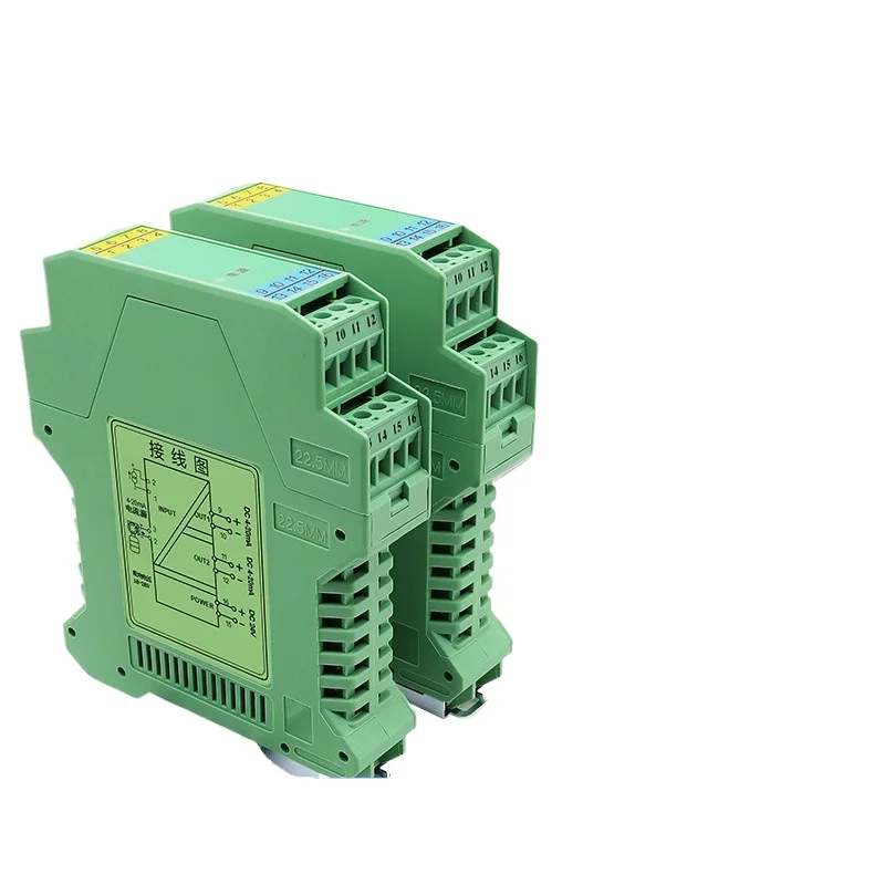 For Signal Isolator One in Two Out Distribution Conversion Distribution Transmitter Active 4-20mA 0-10V Output