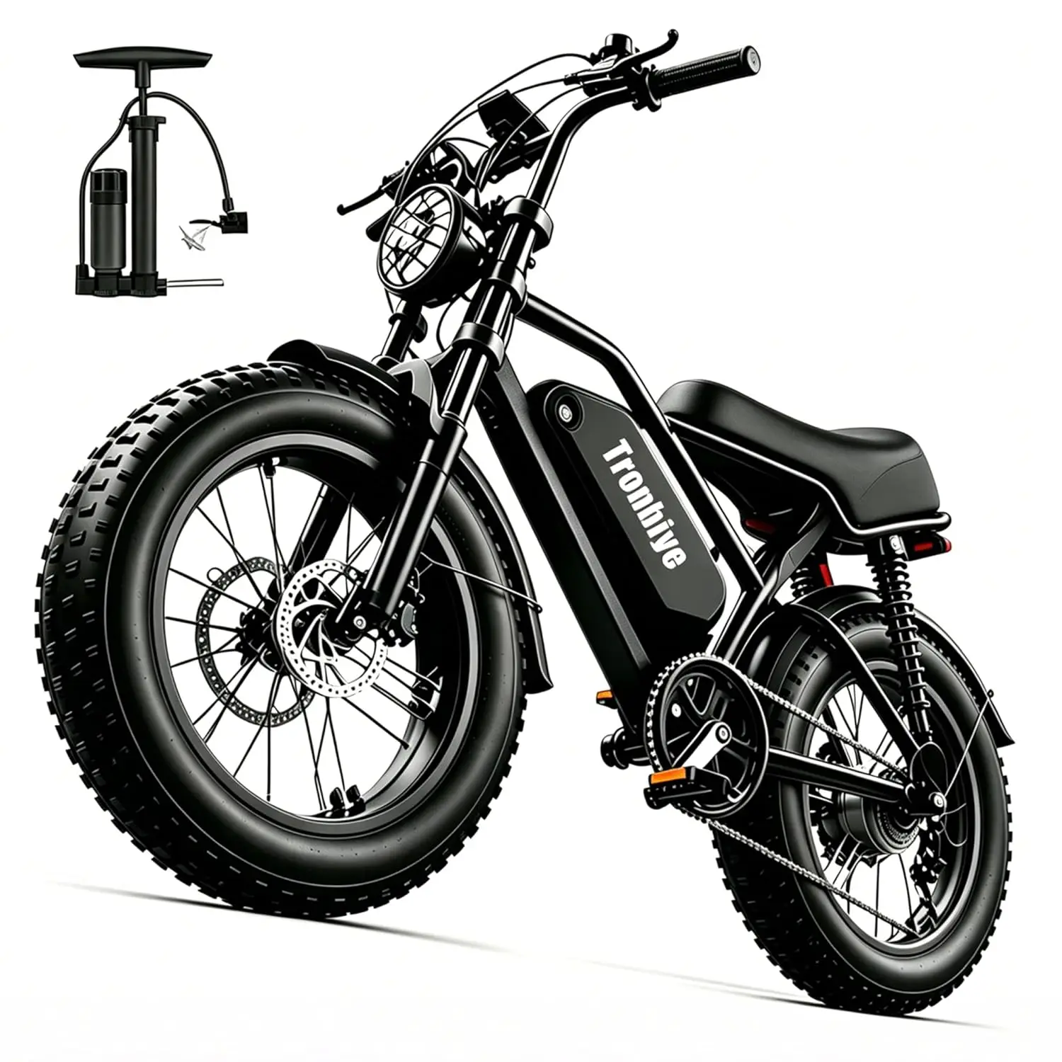

Electric Bicycle for Adults 750W Motor 28MPH 50 Miles Removable 48V Battery, 20/16"x4.0"Fat Tire Dual Disc Brakes,, Custom