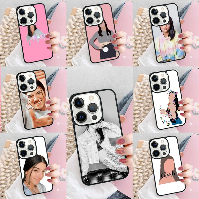 Charli Damelio Soft Phone Case Cover for iPhone 16 Promax 15 Pro 13 14 Plus 11 12 Mini XR XS MAX Coque