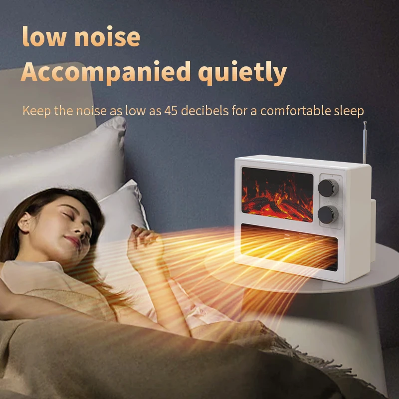 Desktop-Flammen heizung 3d dynamische Flamme elektrische Heizung einstellbare Leistung Raumheizung für Schlafzimmer Büro schnelle Heizung Hände Füße