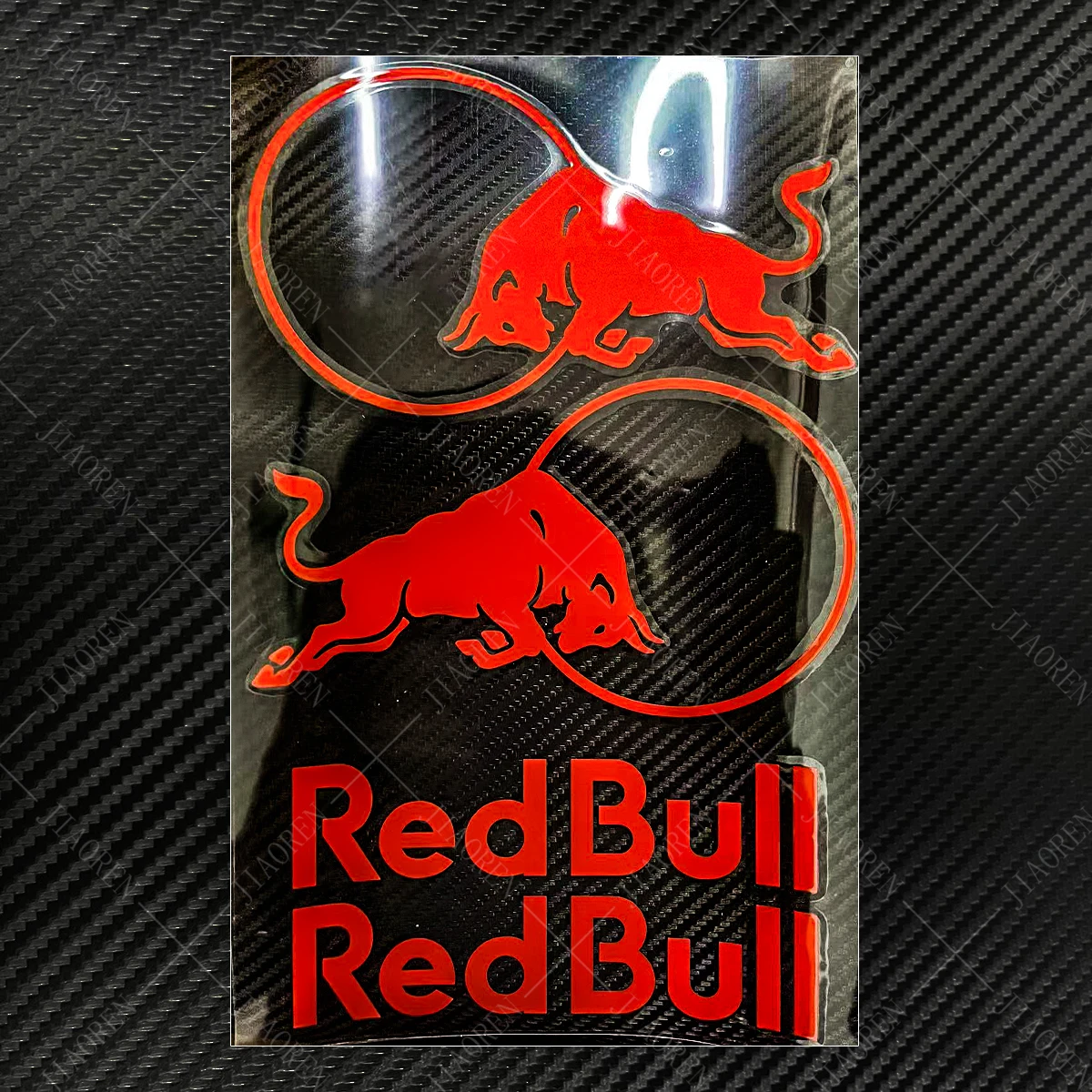 Reflective Red Bull Helmet Sticker Logo Decal For Ktm Honda Suzuki Kawasaki