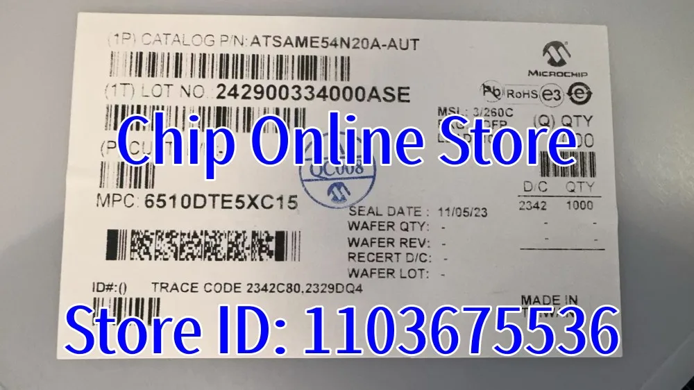 

5 ~ 50 шт. ATSAME54N20A-AUT ATSAME54N20A-AU ATSAME54N20A TQFP100 Новые оригинальные микроконтроллеры серии SAM 32 SAM E5X