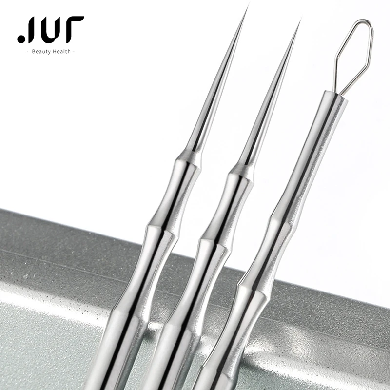 Black Dot Pimple Blackhead Remover Tool Needles for Squeezing Acne Tools Spoon for Face Cleaning Comedone Extractor Pore Cleaner