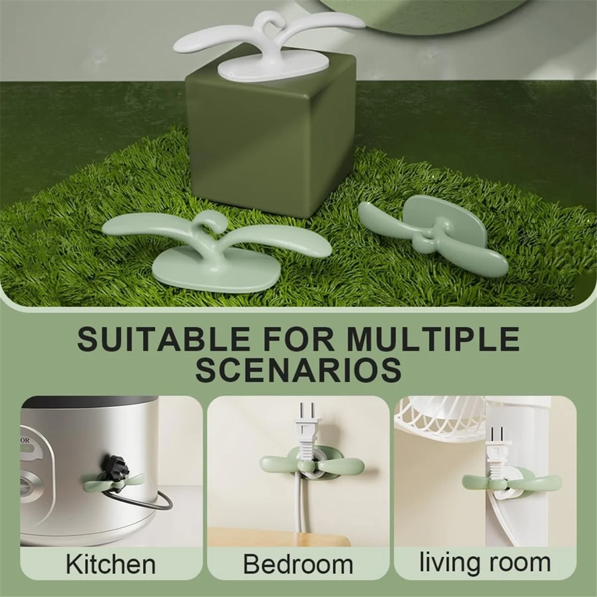 10 Uds. Organizador de cables para electrodomésticos de cocina, organizador de cables, enrollador de cables para mezcladores de cocina, enrollador de cables para café