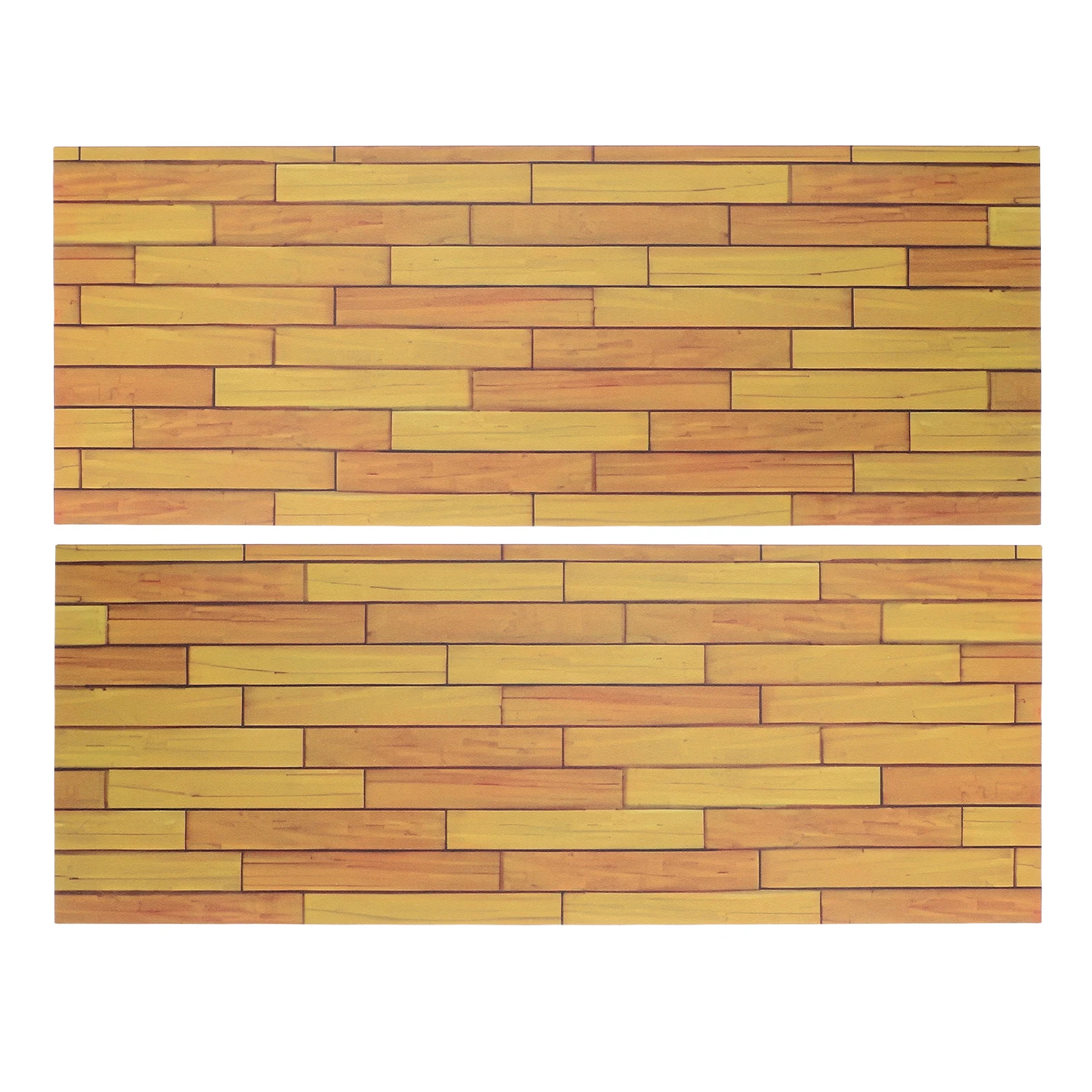 

2Pcs Miniature Wood Flooring Realistic Hardwood Planks for DIY Miniature House Construction Tiny Wooden Floorboards