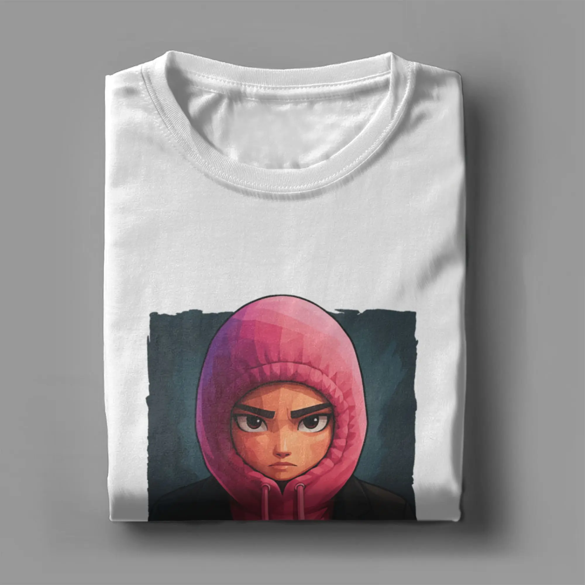 رومي الشبح الوردي هوديي K-Pop شيطان الصيادين تي شيرت الرجال القطن موضة الرجال تي شيرت س الرقبة تيز ملابس قصيرة الأكمام 5XL 6XL