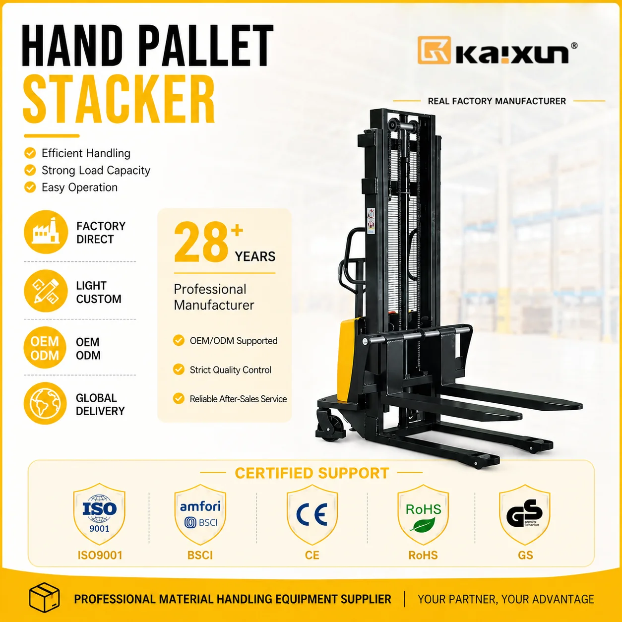 Chinese Semi Electric 1000 1500kg Capacity Pallet Fork Lift Stacker Controller Forklift