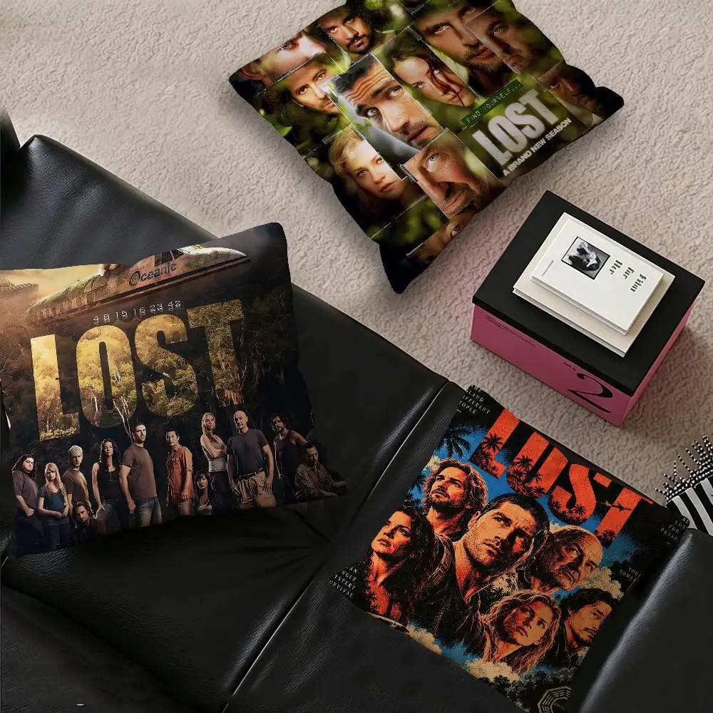TV Series Lost ABC Studios Pillow Gift Home Office Decoration Bedroom Sofa Car Cushion Cover case 45x45