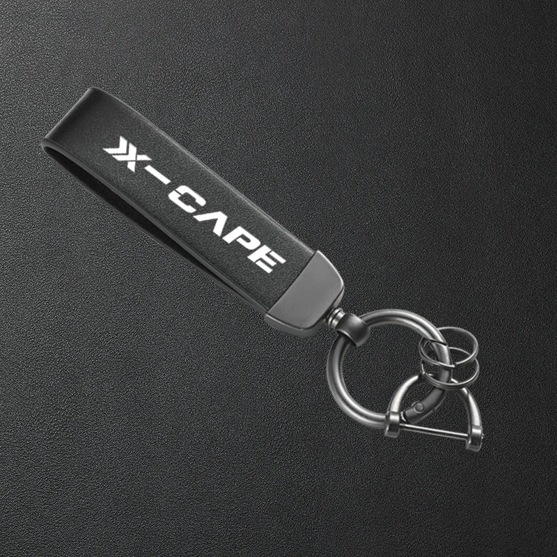 Motorcycle High-Grade Leather Keychain Metal Keyring Accessories For Moto Morini X-Cape 650 XCape 650 X Cape 650