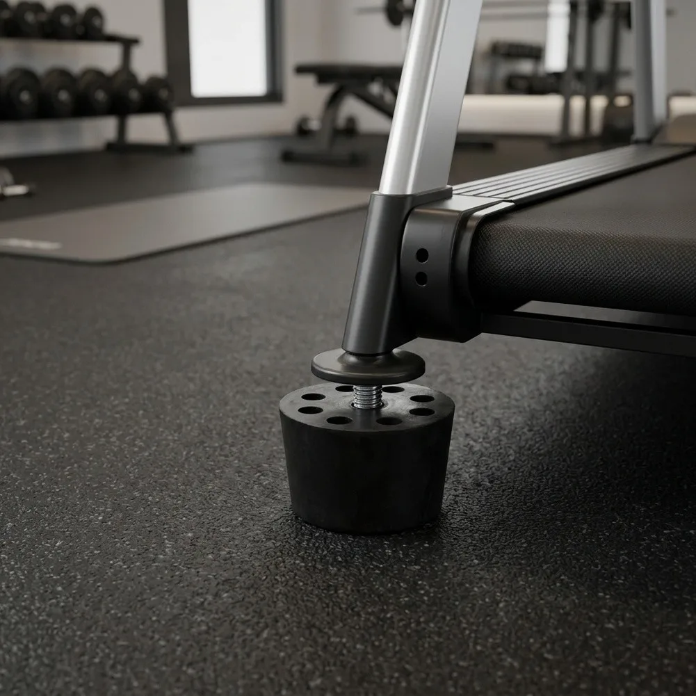 Vibration Absorber Leveling Feet Pad 30 Mm 1.18 In Adjustable Height Base Direct Screw Installation Steel Threaded Insert