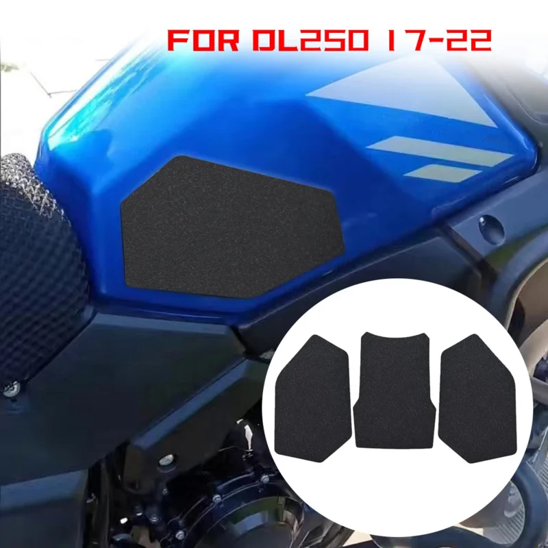 

Motorcycle Fuel Tank Anti-Slip Pad Knee Side Grip Decal Protective Adhesive for Suzuki Vstrom DL250 17-22