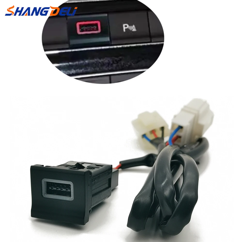 

Red LED Light Car USB QC3.0 Charger Power Outlet Interface Adapter For Polo 2014 2015 2016 Accessories