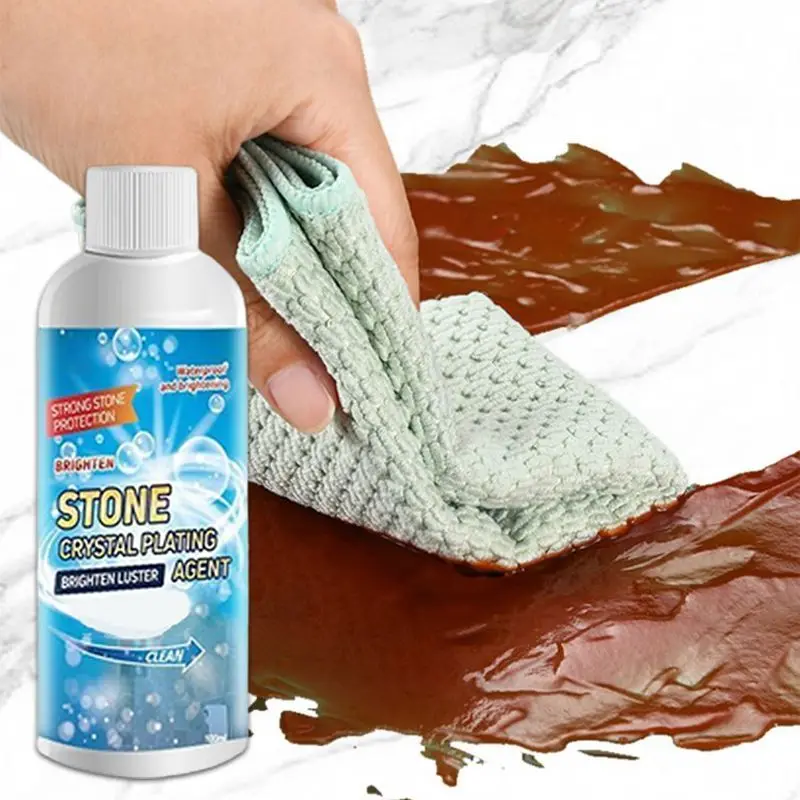 Stonework Polishing Coating Agent Stone Crystal Plating Agent Cleaner Sealer Repair of Scratches Kitchen Tile Countertops Marble