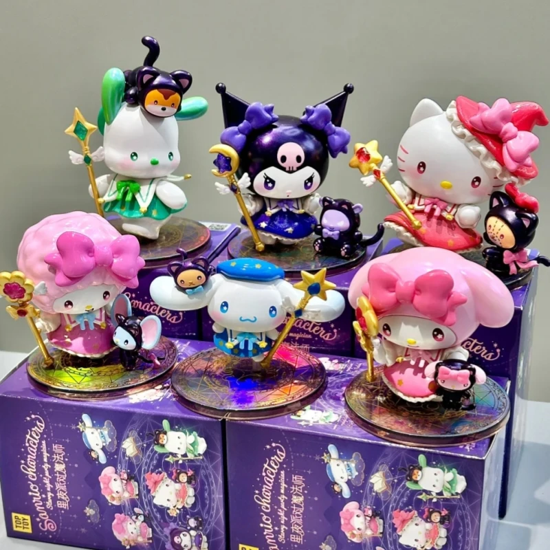 Offre spéciale Starlight fête magicien série boîtes aveugles ma mélodie Kuromi Hello Kitty boîte aveugle mignonne poupée à la mode fille cadeaux en Stock