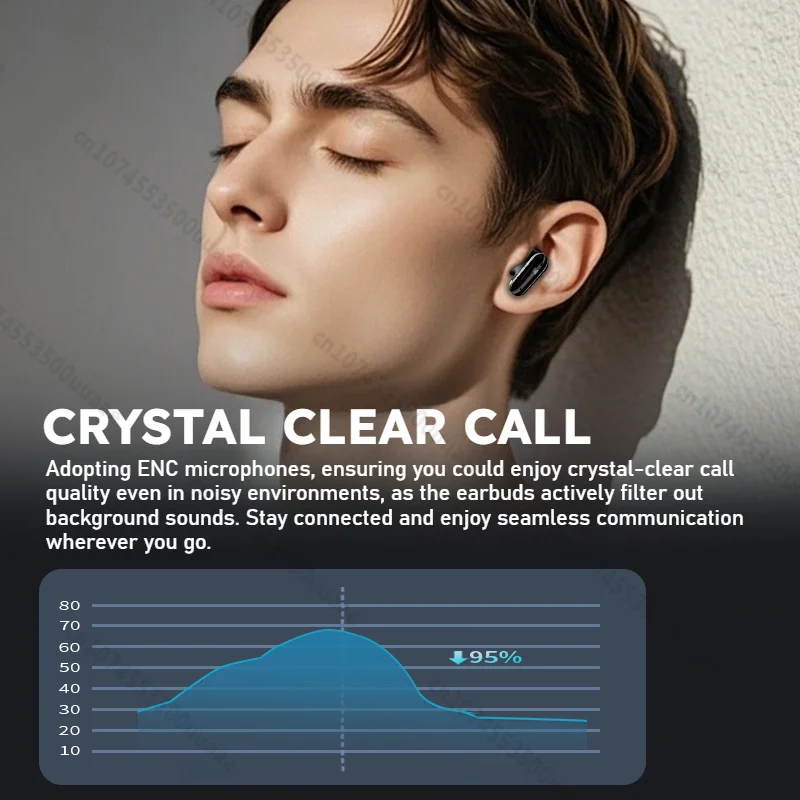 Monster AURA FIT GT19 سماعات أذن صغيرة غير مرئية شبه داخل الأذن سماعات بلوتوث ENC إلغاء الضوضاء سماعة أذن رياضية لاسلكية