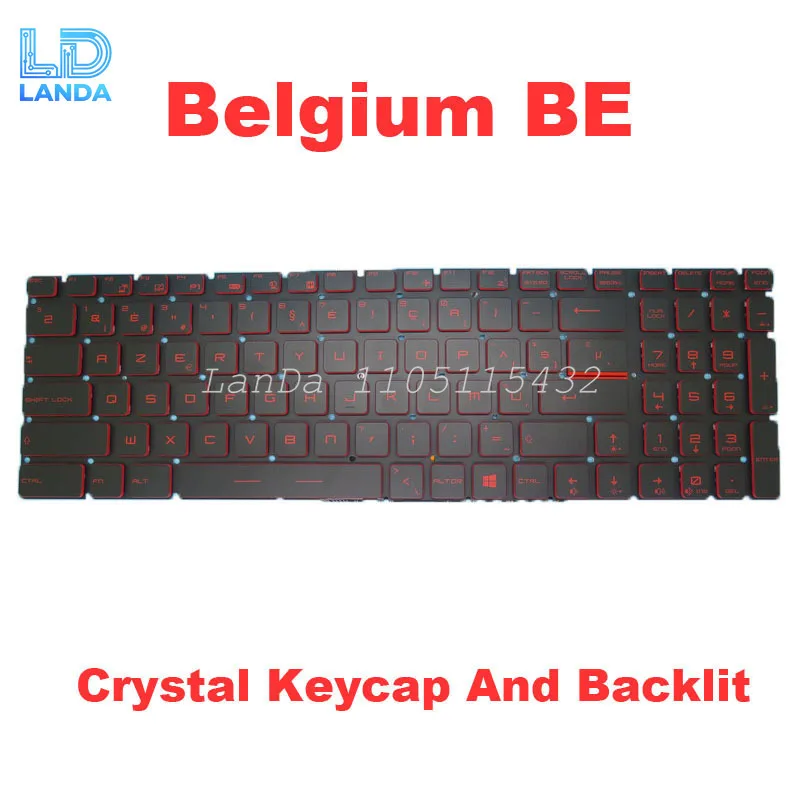 Laptop Red Backlit Keyboard For MSI GF75 Thin 10SC 10SCS 10SCSK 10SCSR 10SCSXK 10SCSXR 10SCX 10SCXK 10SCXR 10SCXR-243BE MS-17F4
