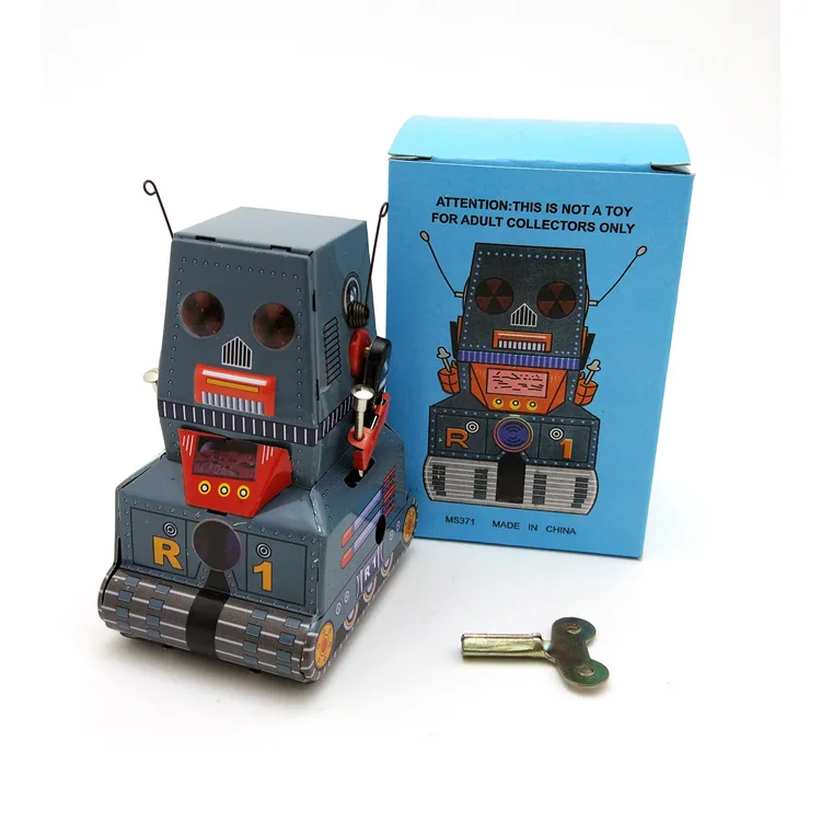 MS371 Robot Retro Nostalgic Personalized Ornament Photography Props Gifts Tin Crafts