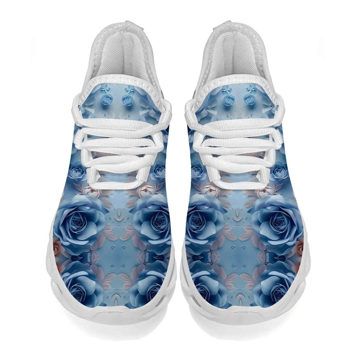 

Children's Casual Flat Shoes Large Size Low Top Round Toe Rose Death Skeleton Pattern Design Halloween Lace-up Sports Shoes