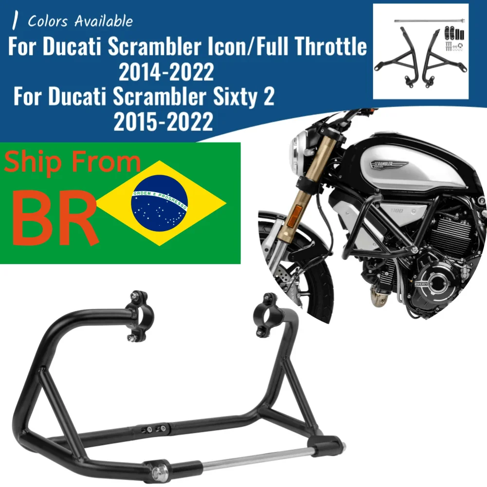 

Motorcycle Crash Bar Engine Guard Fall Protection For Ducati Scrambler Full Throttle Icon Dark Sixty2 Urban Enduro Cafe Racer