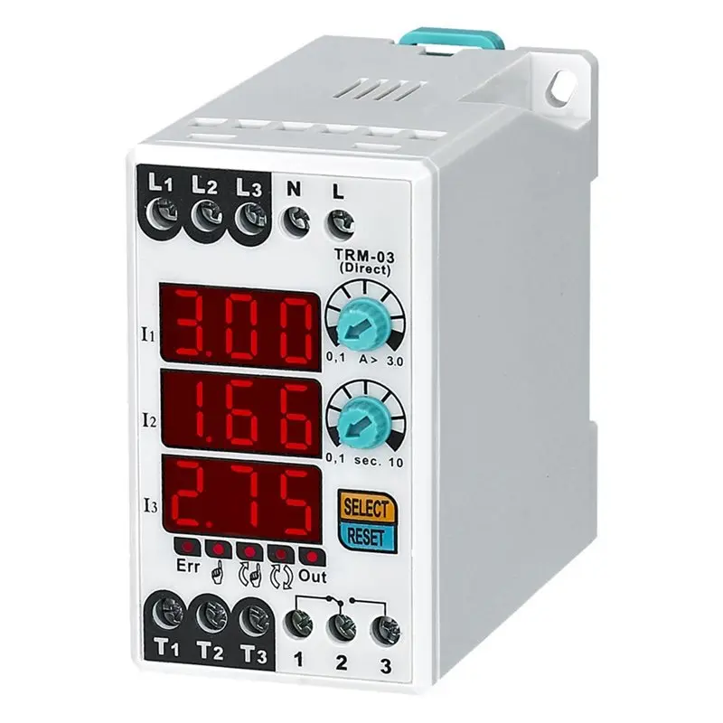 PORK-For Samwha-Dsp TRM 03 Thermal Relay Digital Overload Asymmetry Relay Single Phase Motor Protection Relay