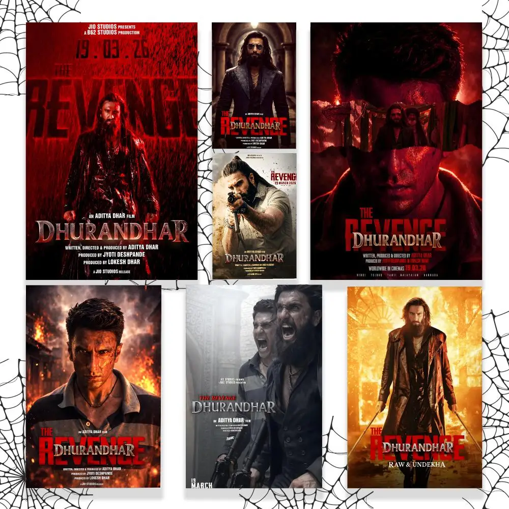 Dhurandhar The Revenge Poster Graphic Wall Art Poster HD Waterproof PP Paper Print for Bedroom Living Room Office Decor Gift