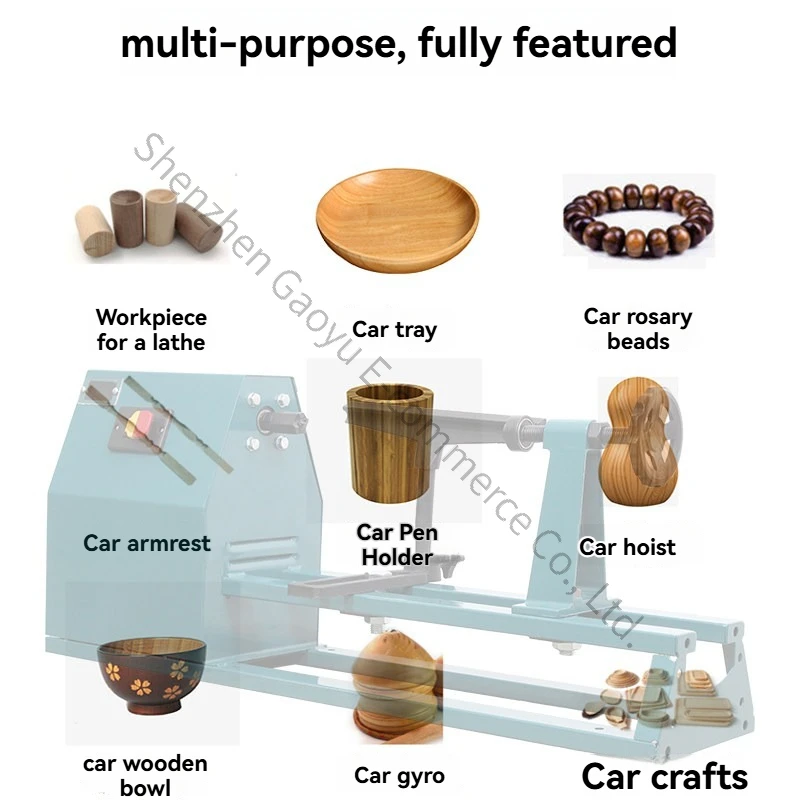 Woodworking Lathe Household Multi-functional Small DIY Machine Tool Desktop Industrial Speed Regulating Milling Wood Spinning