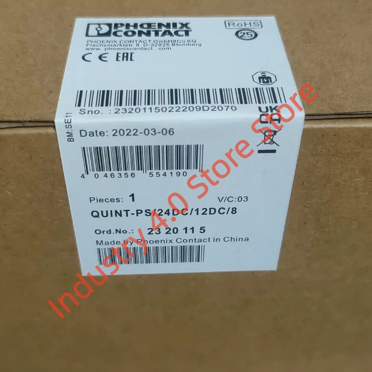 

2320115 QUINT-PS/24DC/12DC/8 — новый импульсный блок питания 2320157 QUINT-DIODE/12-24DC/2X20/1X40