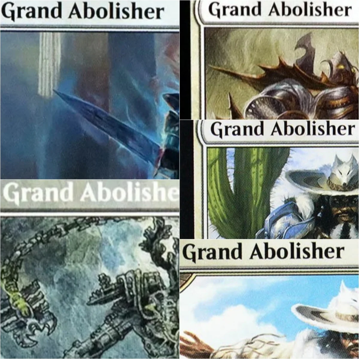 

Foil/Holo "Grand Abolisher" TCG Magical Proxy Black Top Quality Proxy Playing Cards Gathering Board Game Deck Trading Cards