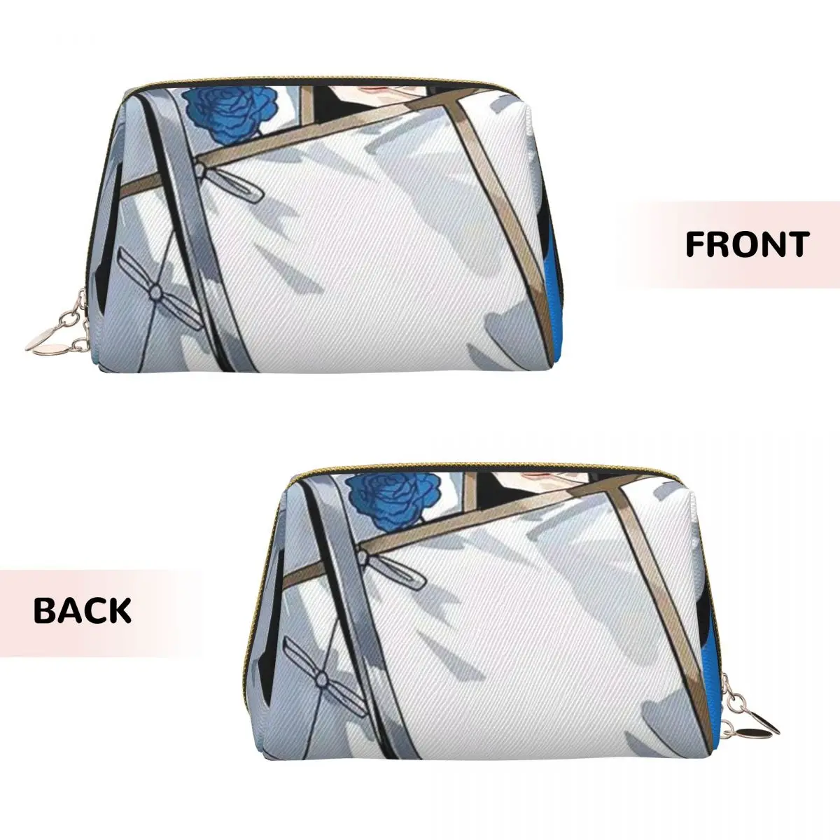 Blue Lock Kaiser Anime Women Cosmetic Bags Travel Makeup Organizer Pouch Toiletry Storage Dopp Kit Box