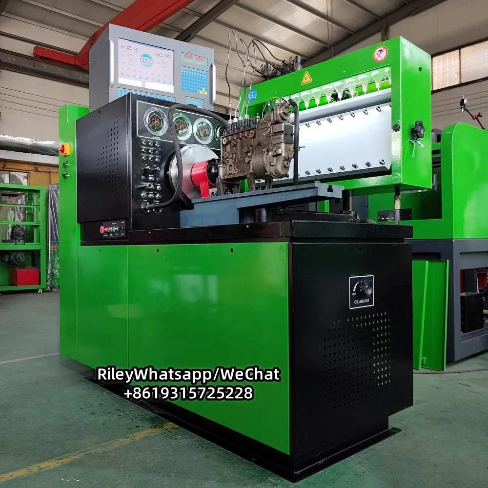 Banc d'essai de pompe mécanique Euro II à 12 cylindres CRS900S, mesure du capteur de débit du cylindre, Test de pompe à rampe commune