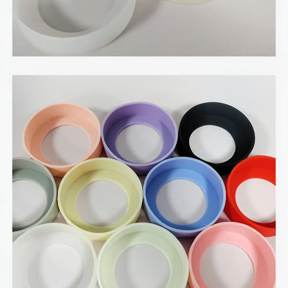 Anti Slip Silicone Sleeve For Water Bottle Base Protective Cup Bottom Cover Scratch Resistant Guard Mat Tool