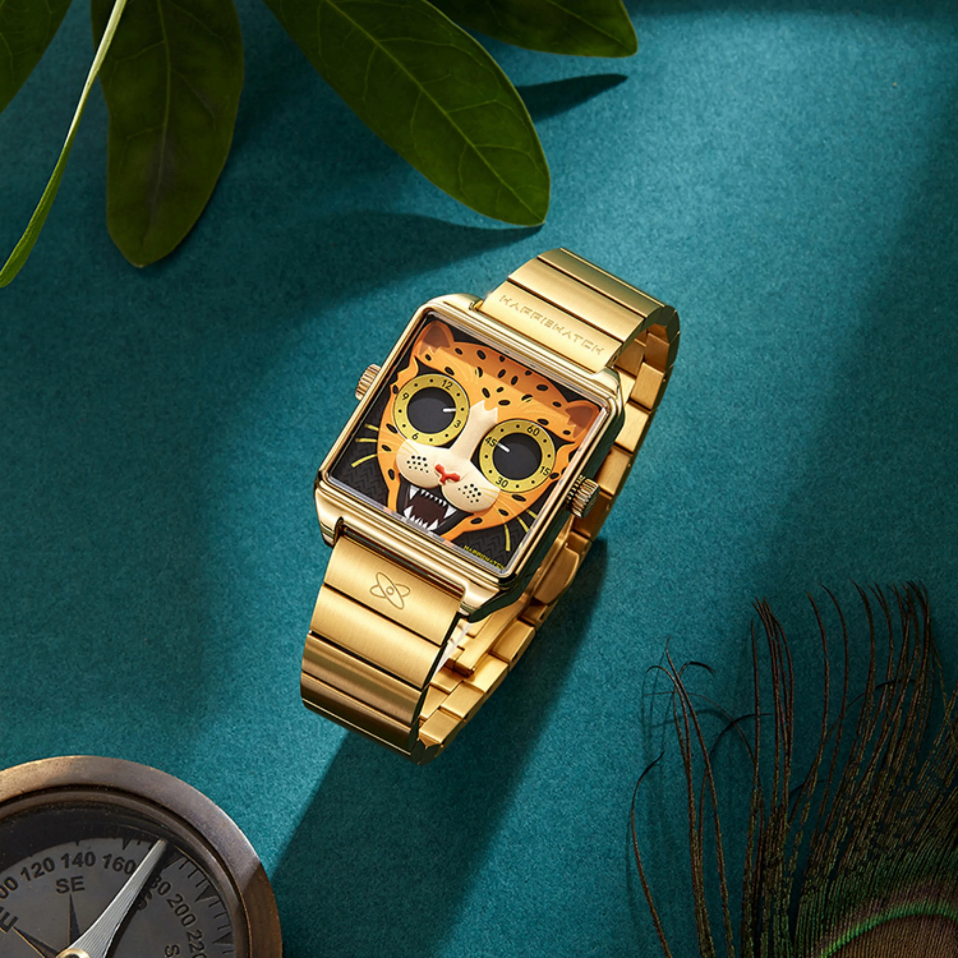 Happie Watch Luxury Couple Women's and Men's Stainless Steel Alloy Quartz Watch Diamond Calendar Lover's Wrist Watches for Men