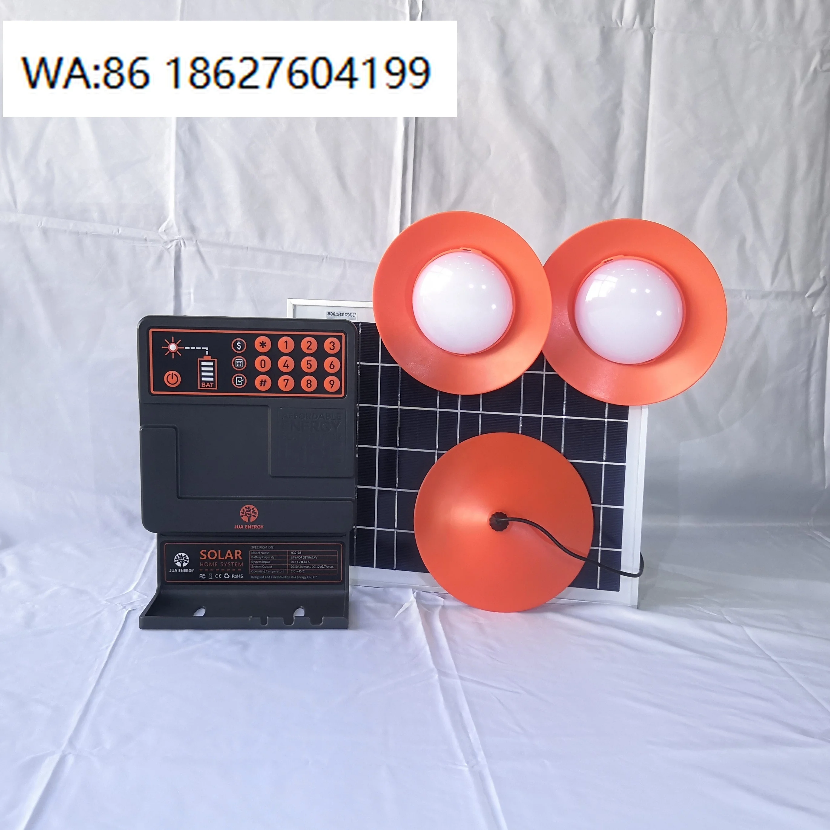 

Pay As You Go Mini Solar Home Energy Storage System With 3 LED Lamps Rural Africa Household Lighting Power Kit