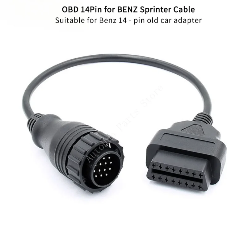 Obd 14Pin لكابل BENZ Sprinter مناسب لمحول السيارة القديم Benz 14 - pin #2