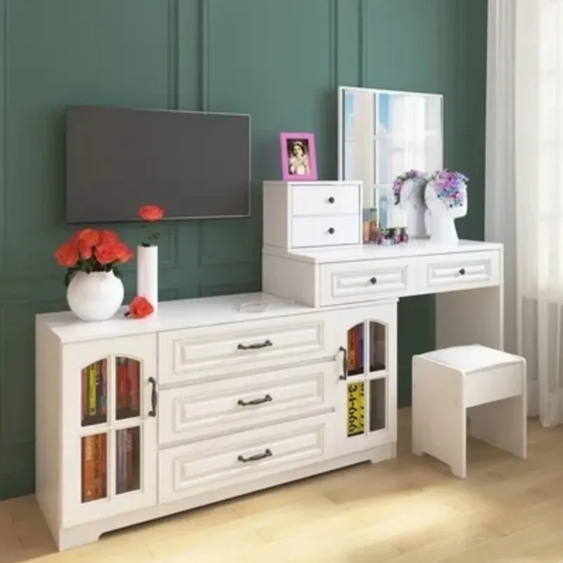 Classic Nordic Dressing Table Accessories Storage Multifunctional Luxury Dressing Table Bedroom Penteadeira Bathroom Furniture