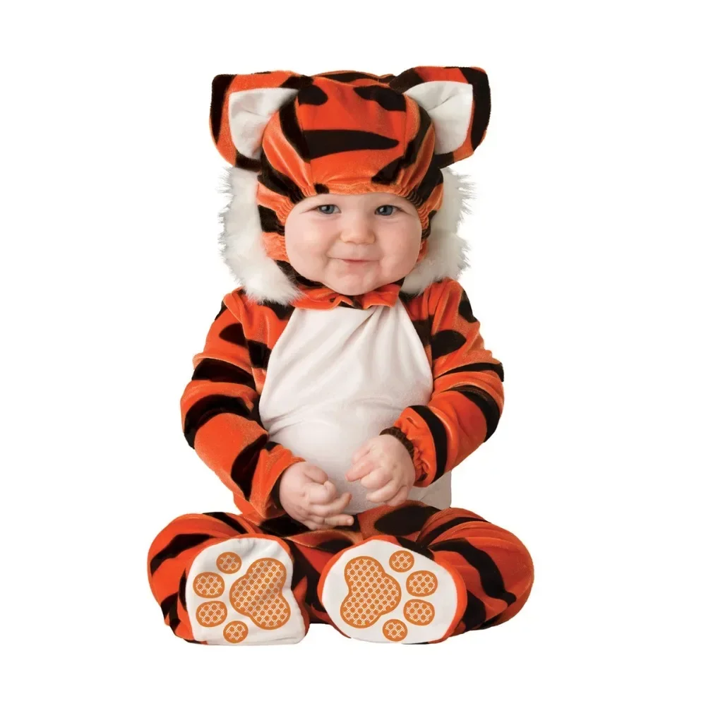 Baby Infant Animal Romper Role Play Costumes Lion Dress up Outfit Halloween Costume  Photography Clothes