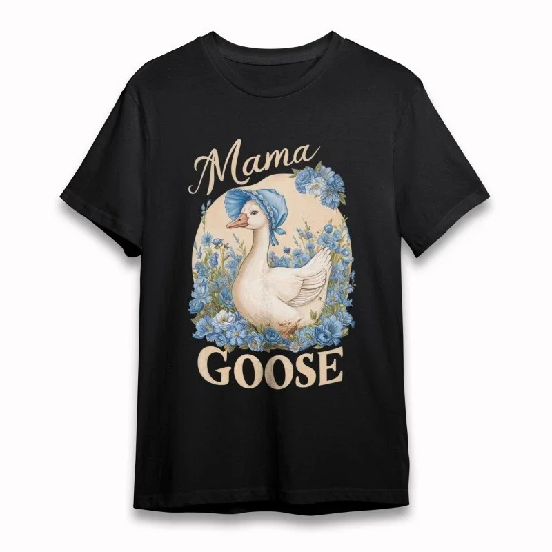

Mother Goose Graphic Printing Summer Luxury Brand Cotton Men's and Women's T-Shirts Short Sleeves Street Fashion Clothing