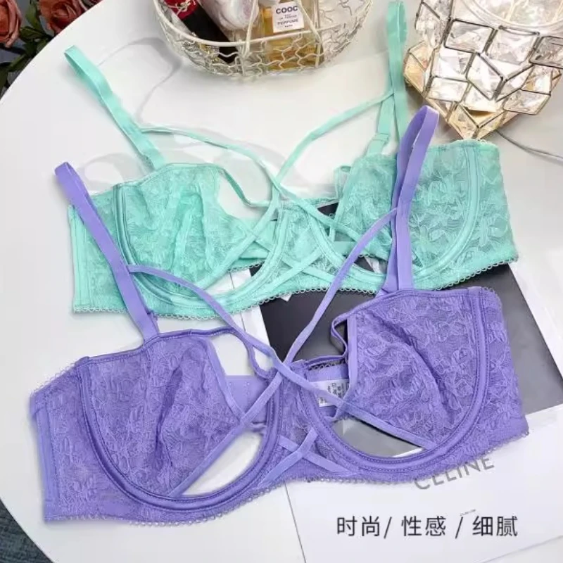 Verführerischer, durchsichtiger Spitzen-Body mit Neckholder und offenem Rücken, sexy MOYISU für Frauen, Push-Up, sammelt Brüste, Anti-Durchhängen, sexy, tushy Panty