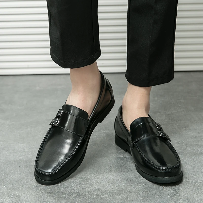 Men's formal loafers New trendy designer styles Leisure Outdoor Fashion Party Adult elegant plus size leather shoes 38-46