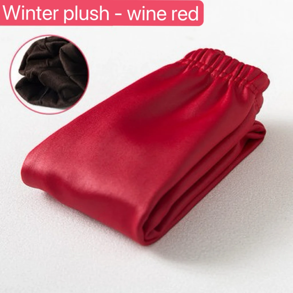 1pcs Autumn Winter Kids Leggings Children Solid Velvet Warm Trousers Girls Casual Leather Pencil Pants Cute Toddler Leegings view 6